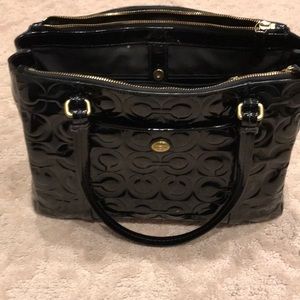 Coach Black Patent Purse